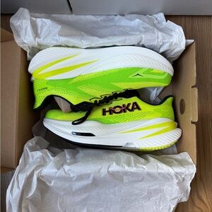 Hoka Mach X3 Men’s 9.5 Neon Gr/White